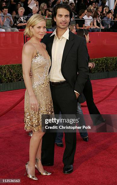 Christina Applegate and Johnathon Schaech during 2004 ESPY Awards - Arrivals at Kodak Theatre in Hollywood, California, United States.