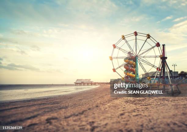 cleethorpes beach - north lincolnshire stock pictures, royalty-free photos & images