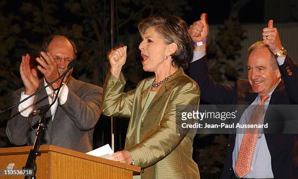 Senators Jon Corzine, Barbara Boxer and Tom Hardin