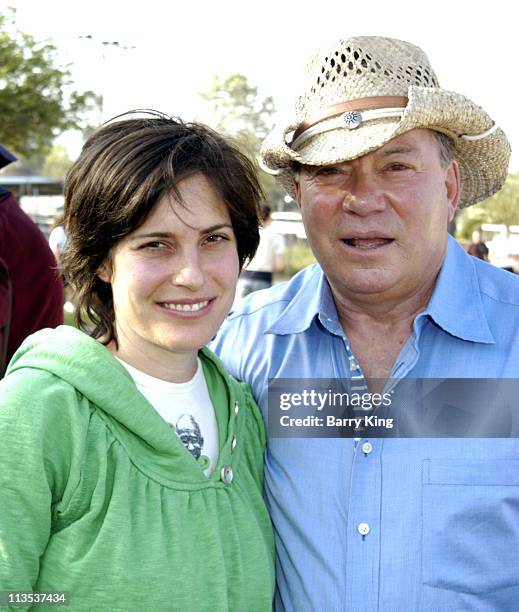 Melanie Shatner and father William Shatner during William Shatner Wells Fargo Hollywood Charity Horse Show - April 29, 2006 at Los Angeles Equestrian...