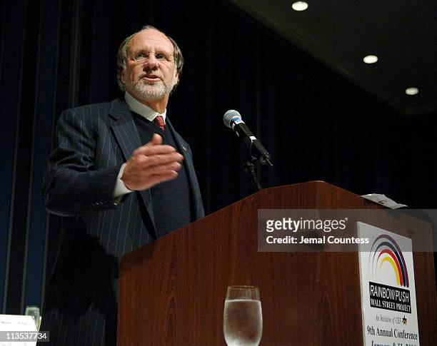 New Jersey Governer Jon S. Corzine during Jesse Jackson's Ninth Annual Wall Street Project Economic Summit Awards Luncheon at Sheraton New York Hotel...