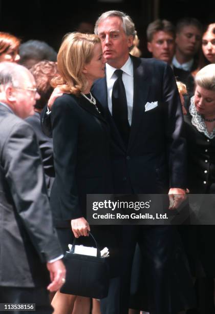 Blaine Trump and Robert Trump during Fred Trump's Funeral at Marble Collegiate Church in New York City, New York, United States.