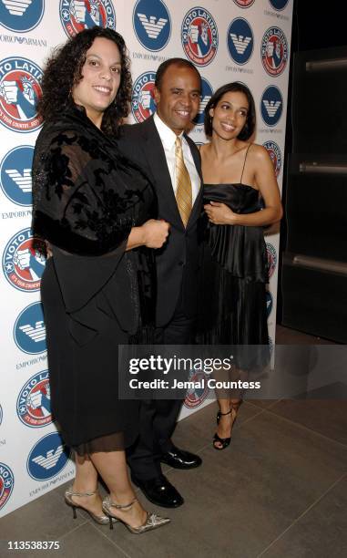 Isabella Dawson, Bronx Borough President Adolfo Carrion and Rosario Dawson