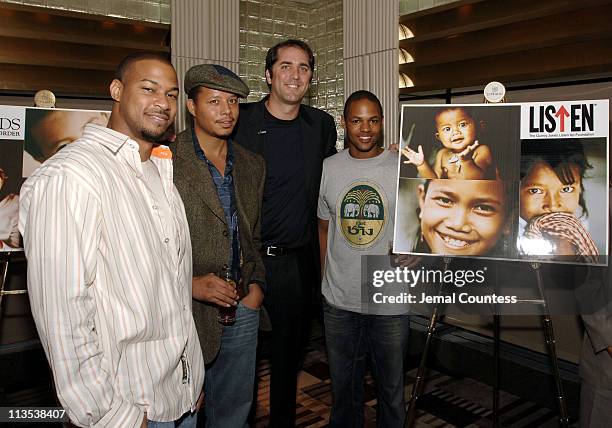 Finesse Mitchell, Terrence Howard, Phil Gordon and Ernest Wadell