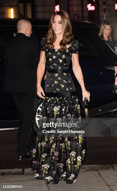 Catherine, Duchess of Cambridge attends the Portrait Gala 2019 at the National Portrait Gallery on March 12, 2019 in London, England.