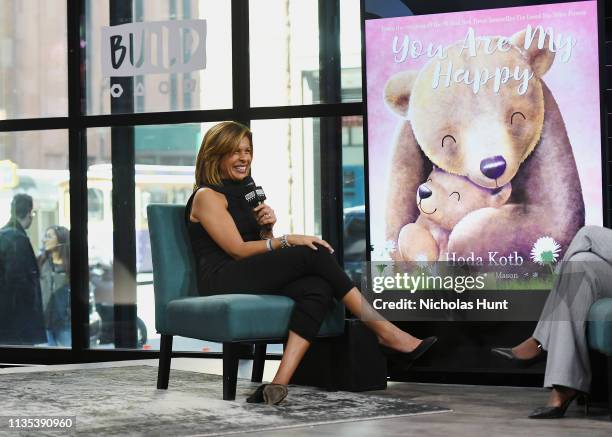 Hoda Kotb visits Build to discuss her new book "You Are My Happy" at Build Studio on March 12, 2019 in New York City.