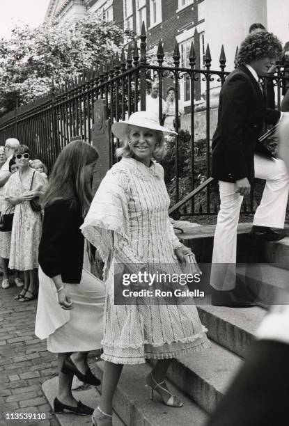 Joan Kennedy, Kara Kennedy, and Ted Kennedy Jr. During Courtney Kennedy and Jeff Ruhe Wedding at Holy Trinity Church in Washington D.C., Washington...