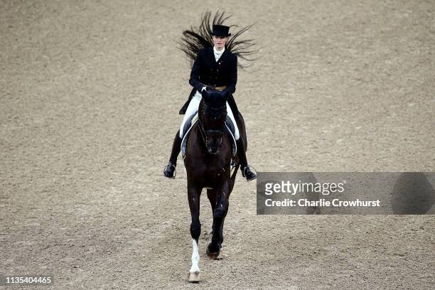 Olga Safronova of Belarus rides Sandro D Amour during the Dressage Competition - Grand Prix Freestyle Final during the Gothenburg Horse Show 2019...