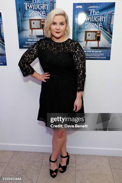 Natasha J. Barnes attends the press night after party for "The Twilight Zone" at The h Club on March 12, 2019 in London, England.