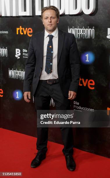 Juan Diaz attends the "La Caza. Monteperdido" premiere at Callao cinema on March 12, 2019 in Madrid, Spain.