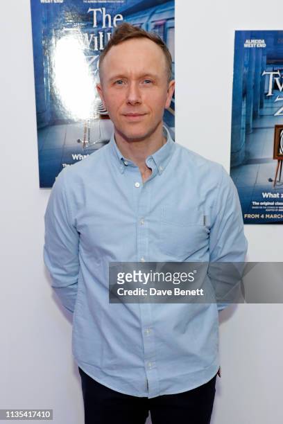 Dan Crossley attends the press night after party for "The Twilight Zone" at The h Club on March 12, 2019 in London, England.