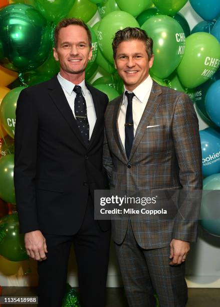 Neil Patrick Harris and David Burtka attend the 2019 Chefs For Kids' Cancer at Metropolitan Pavilion Metro West on March 12, 2019 in New York City.