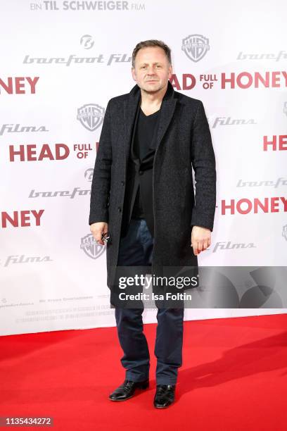 German actor Samuel Finzi during the "Head full of Honey" premiere at Zoo Palast on March 12, 2019 in Berlin, Germany.