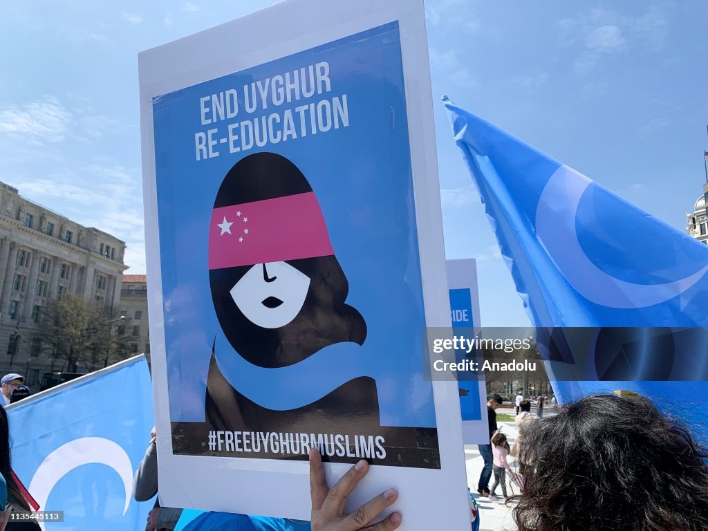 Protest against China in Washington