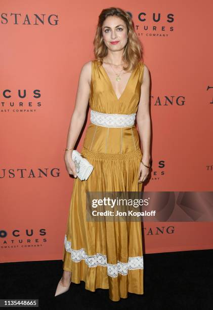 Laure de Clermont-Tonnerre attends the premiere of Focus Features' "The Mustang" at ArcLight Hollywood on March 12, 2019 in Hollywood, California.
