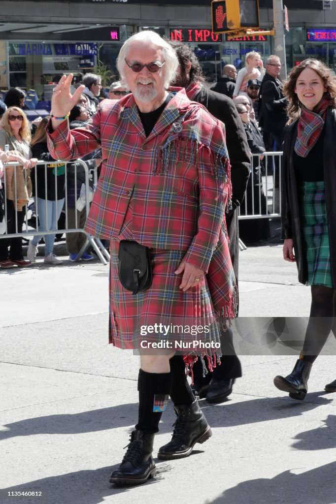 Grand Marshal Billy Connolly at the Tartan Day Parade 2019