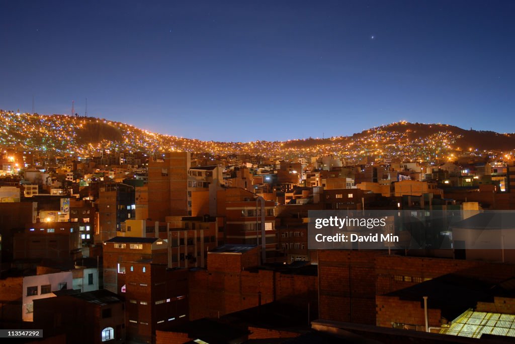 La Paz cityscape, Bolivia