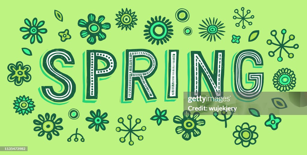 Spring Grafic Simple Spring Doodle Vector With Spring Motive High-Res Vector Graphic - Getty ...