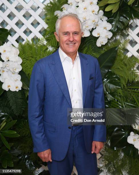 Malcolm Turnbull attends the Elite Spinal Physiotherapy & Pilates Studio Launch on March 13, 2019 in Sydney, Australia.