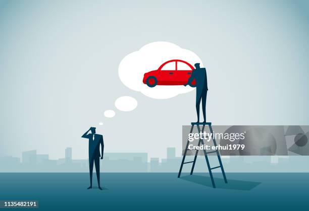 hoffnung - konzept - business car stock-grafiken, -clipart, -cartoons und -symbole