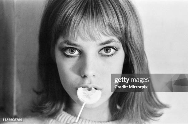 Jane Birkin, English actress currently starring in Graham Greene play, Carving a Statue, she plays the part of a deaf mute, Pictured Friday 11th...