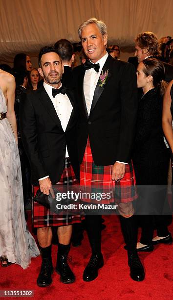 Marc Jacobs and Robert Duffy attends the "Alexander McQueen: Savage Beauty" Costume Institute Gala at The Metropolitan Museum of Art on May 2, 2011...