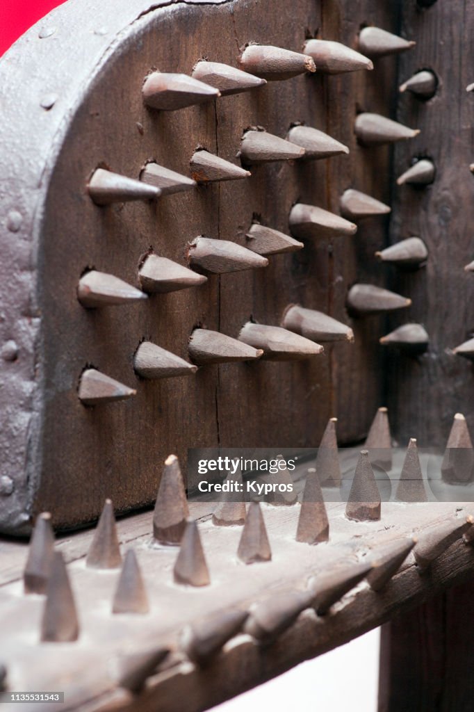 Europe, Czech Republic, Prague: View Of Medieval torture Chamber Implements - Spiked Interrogation Seat