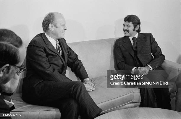 Ici le président des Etats-Unis Gerald Ford et le ministre des affaires étrangères Abdelaziz Bouteflika