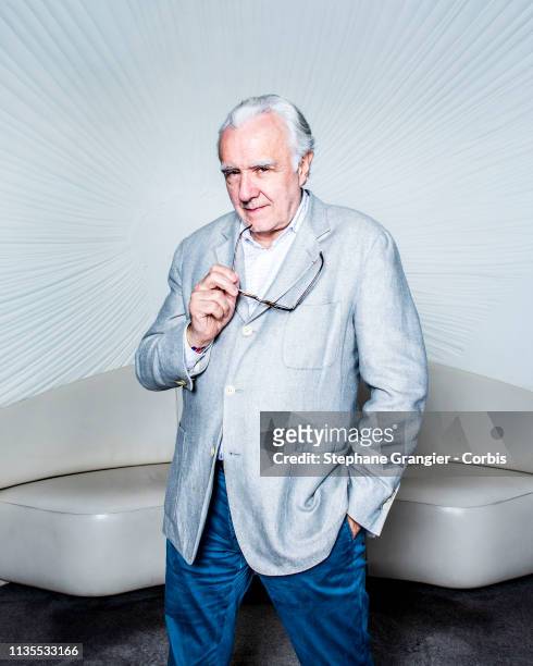 Paris FRANCE Chef, Alain Ducasse poses during a photo-shoot on November 16, 2018 in Paris, France.