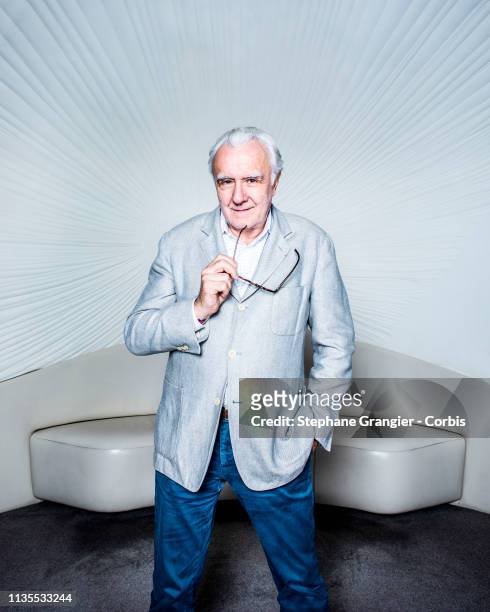 Paris FRANCE Chef, Alain Ducasse poses during a photo-shoot on November 16, 2018 in Paris, France.
