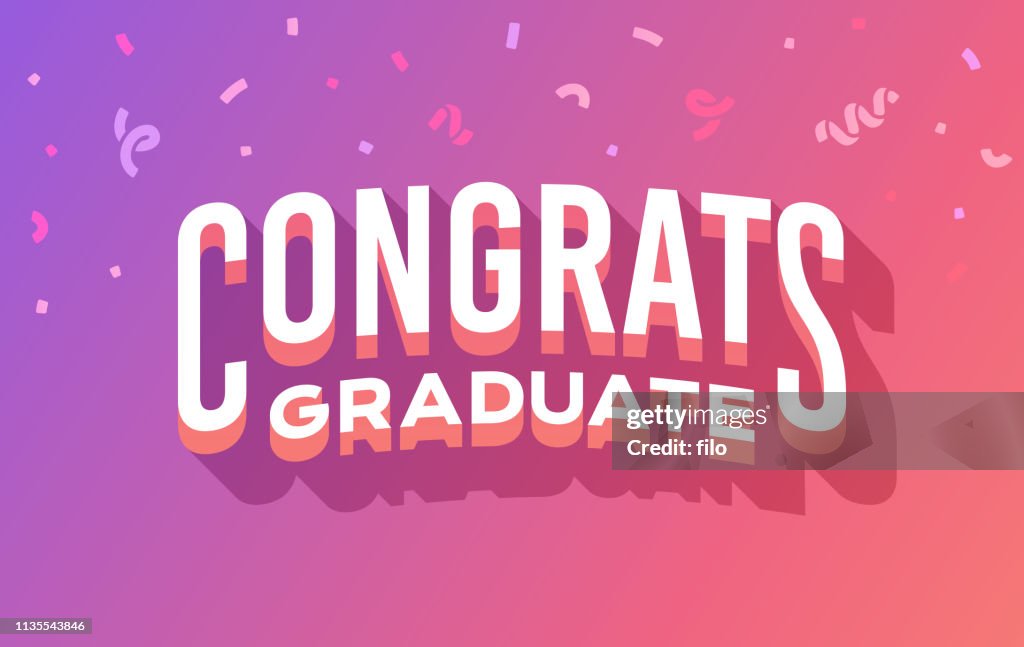 Mensaje de graduación del graduado de congrats