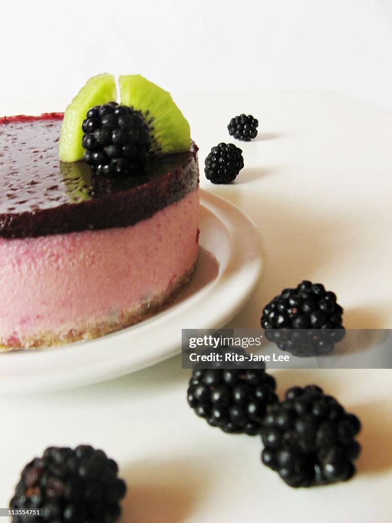 Blackberry cheesecake