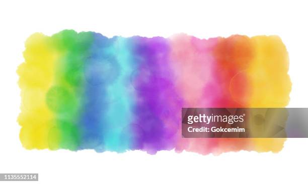 colorful rainbow watercolor background. - magenta stock illustrations