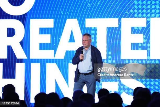 Eugene Kaspersky,CEO of Kaspersky Lab speaks during the Kaspersky Lab European Strategic Session on March 11, 2019 in Split, Croatia.