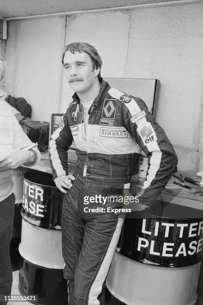 British racing driver Nigel Mansell during practice at Brands Hatch Circuit, UK, 24th September 1983.
