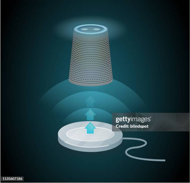 virtual assistant speech recognition - electrical distribution stock illustrations