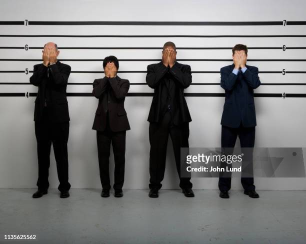 police line up - police line up stock pictures, royalty-free photos & images