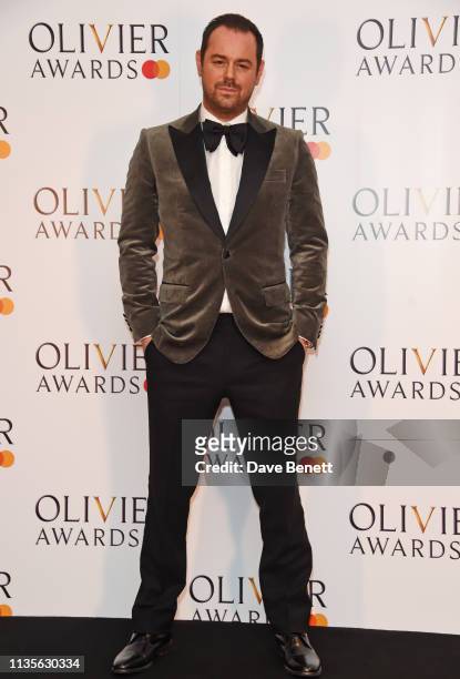 Danny Dyer poses in the press room at The Olivier Awards 2019 with Mastercard at The Royal Albert Hall on April 7, 2019 in London, England.