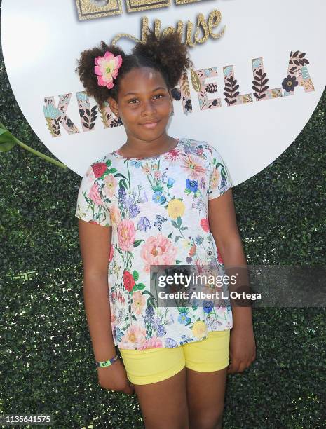 The Miles Girls arrive for Clubhouse Kidchella held at Pershing Square on April 6, 2019 in Los Angeles, California.