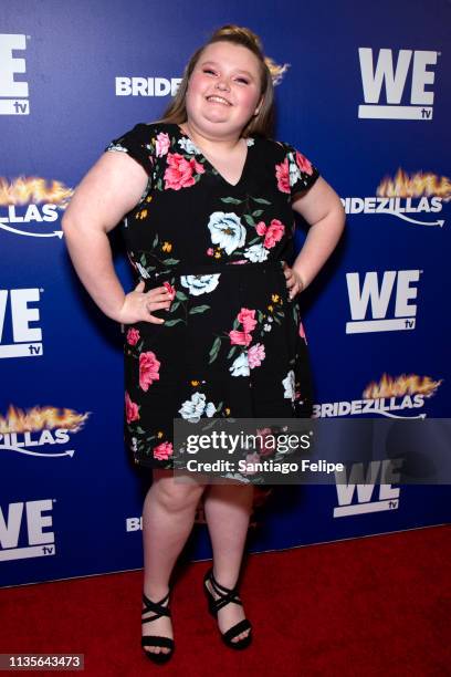 Alana 'Honey Boo Boo' Thompson attends WE TV 'Bridezillas' season 12 fashion show at The Angel Orensanz Foundation on March 13, 2019 in New York City.