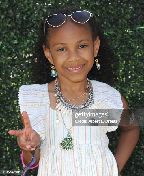 Jada Whitest arrives for Clubhouse Kidchella held at Pershing Square on April 6, 2019 in Los Angeles, California.