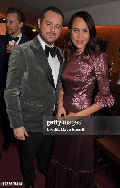 Danny Dyer and Zawe Ashton attend The Olivier Awards 2019 with Mastercard at The Royal Albert Hall on April 7, 2019 in London, England.