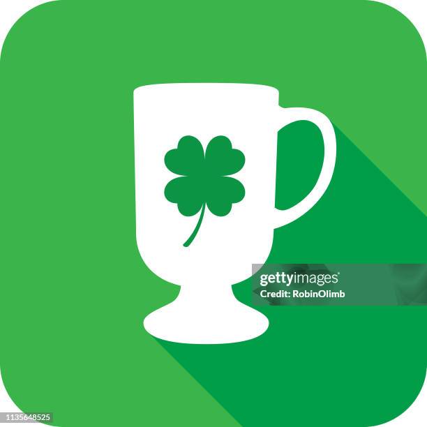 four leaf clover coffee mug 2 - 4 leaf clover stock illustrations