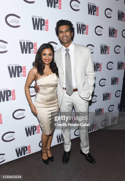 Kavi Ladnier and Sendhil Ramamurthy attend "HATEF**K" Opening Night at WP Theater on March 13, 2019 in New York City.