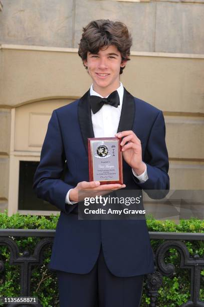 Chase Mangum attends the 2019 Young Entertainer Awards at Steven J. Ross Theatre on the Warner Bros. Lot on April 7, 2019 in Burbank, California.