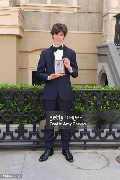 Chase Mangum attends the 2019 Young Entertainer Awards at Steven J. Ross Theatre on the Warner Bros. Lot on April 7, 2019 in Burbank, California.