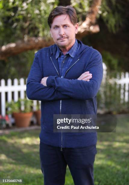 Actor Emilio Estevez visits Hallmark's "Home & Family" at Universal Studios Hollywood on March 13, 2019 in Universal City, California.