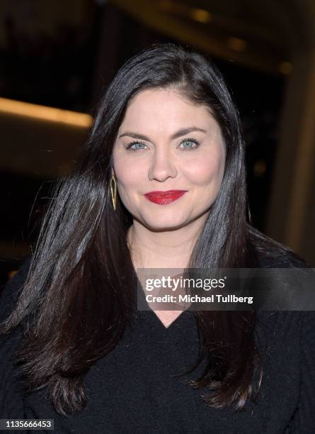 Jodi Lyn O'Keefe attends the opening night of "Lackawanna Blues" at Mark Taper Forum on March 13, 2019 in Los Angeles, California.