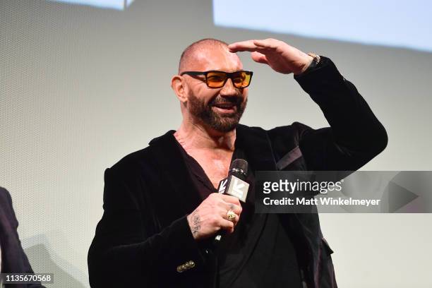 Dave Bautista attends the "Stuber" Premiere 2019 SXSW Conference and Festivals at Paramount Theatre on March 13, 2019 in Austin, Texas.
