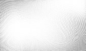 Dot halftone pattern background. Vector abstract circle wave grid or geometric gradient texture background